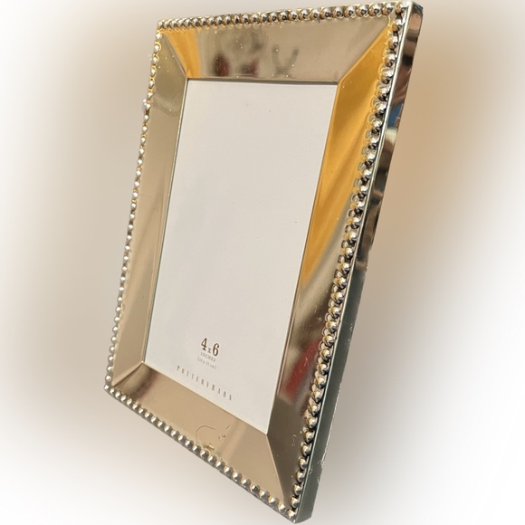 Pottery Barn Accents Pottery Barn Silver Beaded Frame 4x6 Poshmark